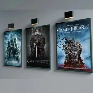 G-Game-of-Thrones Movie Poster, Dark gaming room aesthetic Wall Art Decor for Living Room Bedroom Vintage Style Decoration,  Minimalist Series Poster