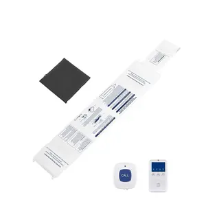 VEVOR Early Alert Bed Alarm System, Wireless Bed and Chair Sensor Pad with Call Button & Pager, Pre-Alert Safety Bed Alarms and Fall Prevention for Elderly, Dementia Patients, and Adults