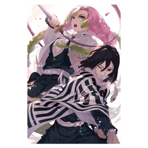 Obanai Vs Mitsuri Kimetsu No Yaiba  Anime Poster, Mitsuri x Obanai Demon Slayer Anime Posters