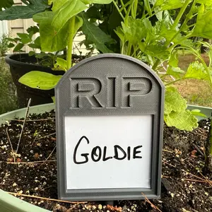 Tombstone Plant Marker & Name Plate Stake