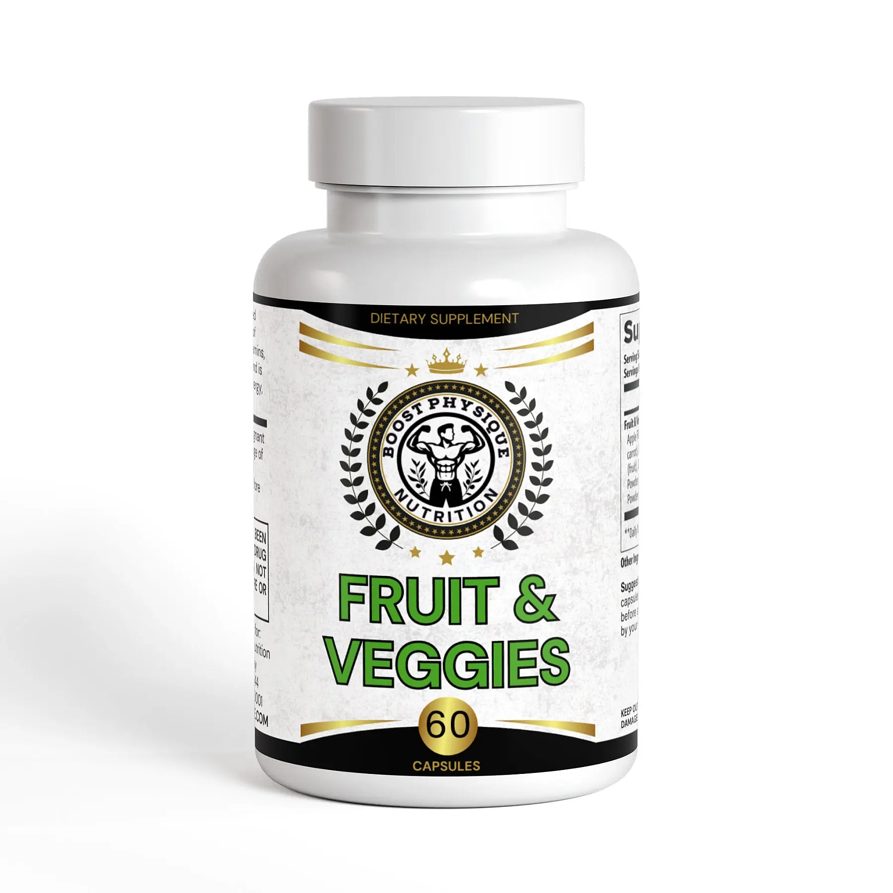 Boost Physique Nutriton Fruit & Veggie Blend Supplement: Superfood Mix Nutrition Health Diet