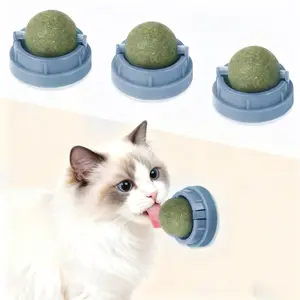 Catnip Ball Toy for Cats - Wall-Mounted Kitten Chew Treat Dispenser