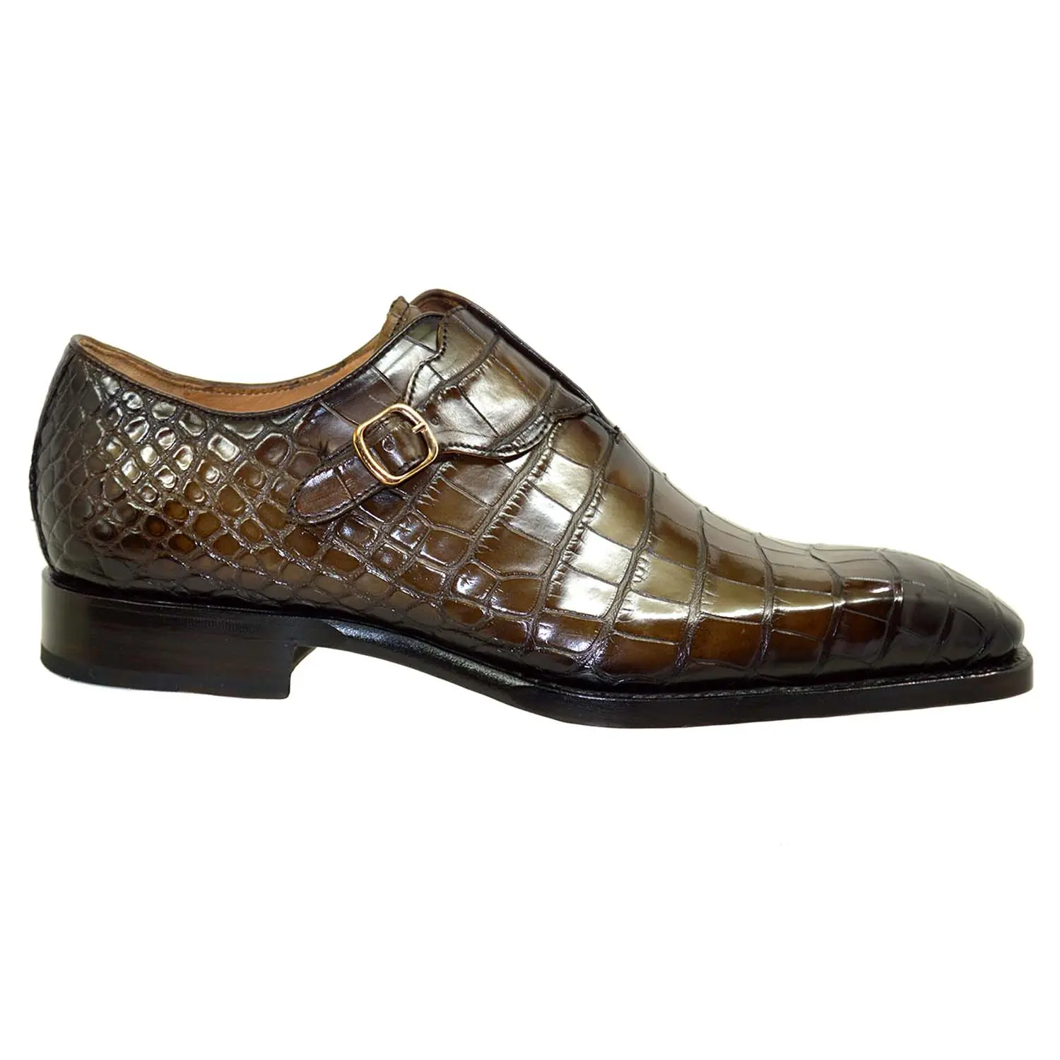Sheriff Collection 21116 Alligator Strap Dress Shoe