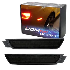 iJDMTOY Smoked Lens Red Full LED Rear Side Marker Light Kit For 2010-15 Chevy Camaro, Powered by 27-SMD LED