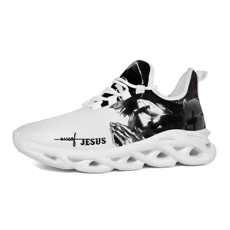 Exclusive Jesus Signature Men's Casual Shoes Sneaker Shoes with Unique Print, Artistic Design, Versatile Colors & Distinctive Sole Casual Style Footwear