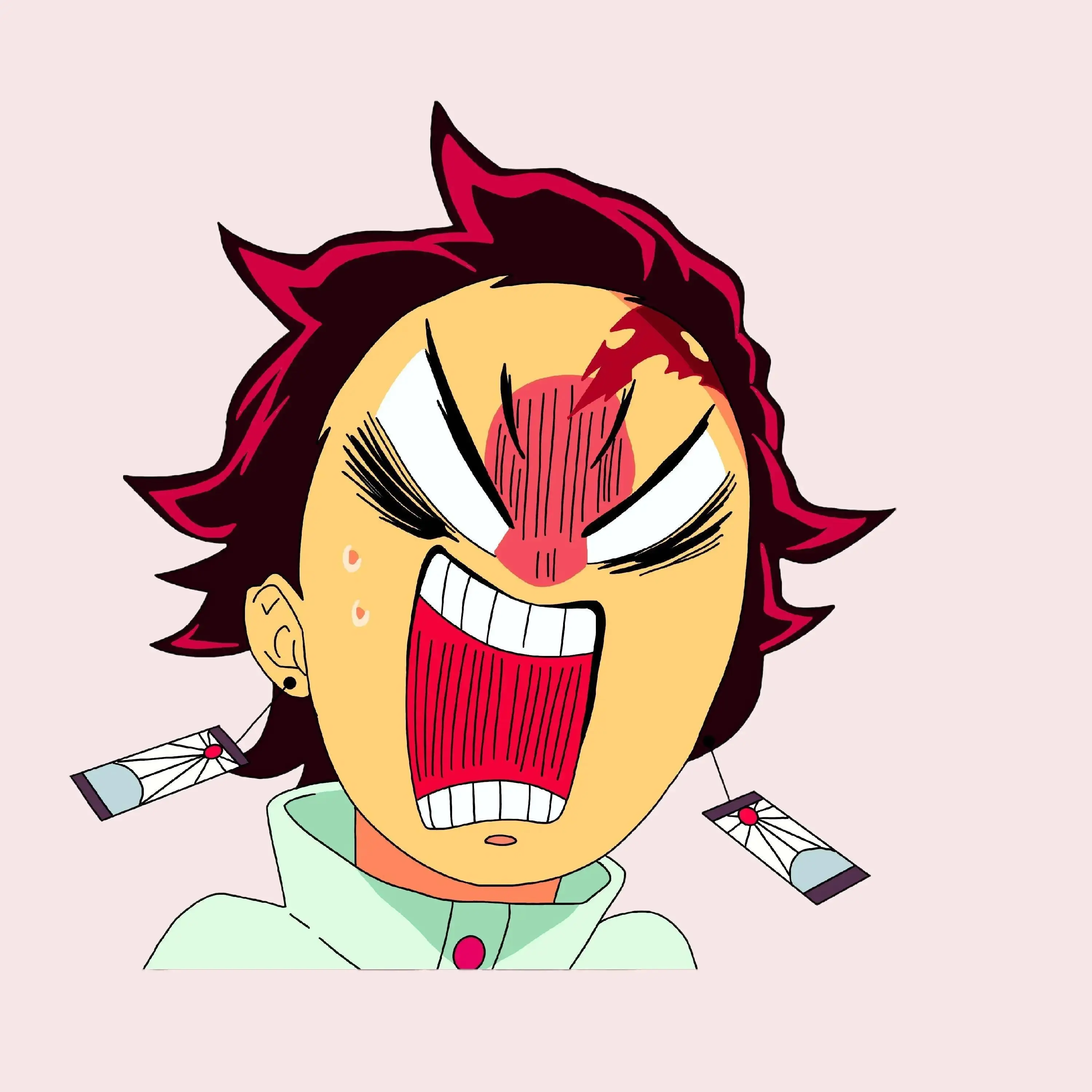 Limited-Edition Tanjiro - Demons Slayer Anime Stickers, Perfect for Anime Lovers and Otaku Life
