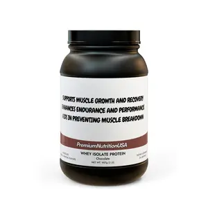 PremiumNutritionUSA Whey Isolate Protein Supplement 907g Chocolate Flavor High-Quality Whey Concentrate & Isolate Blend with BCAAs for Muscle Growth Recovery and Endurance Support