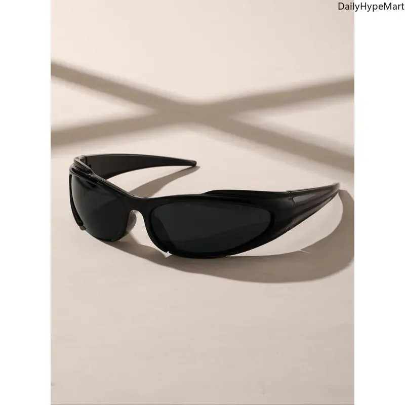 Unisex Funky Peppy Glamorous Sports Eyewear - Trendy Street Style Outdoor Sports Sunglasses, Lightweight Small Plastic Frame, UV Protection, Valentine's Day Accessory, Fashion Gift, Sport Shades, Men's Sunglasses