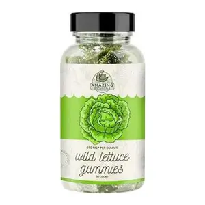 100% Natural Wild Lettuce Gummies – Tropical Berry – Premium Quality, Herbal Relaxation Support, Non-GMO, Gluten-Free & Vegan, Herbal Supplement for Natural Calm & Relaxation – 30 Count