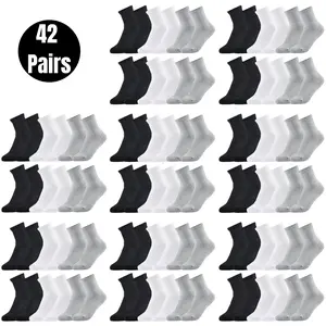 42 Pairs Value Pack Women’s Knee-High Socks, Solid Color Ribbed Socks, Lightweight & Breathable, Women’s Casual High-Top Socks, Suitable for Daily Wear, Unisex, Halloween, Christmas, Gifts