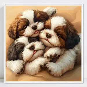 Animal Diamond Painting Kit Without Frame, Complete DIY Crafting Set for Beginners & Professionals, Perfect Gift Idea