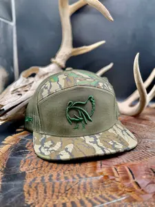 Green Stitched Spur Turkey // Green Leaf Loden 7 Panel