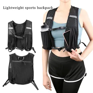 Outdoor Hiking Vest Pack, Cycling Trekking Sports Storage Backpack, Water Bottle Holder, Night Running Top, Single Piece