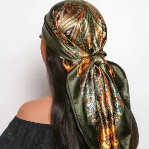 Opulent Head Scarfs - Luxurious Silk Scarves for Stylish Hair Wrapping & Neck Accessory - Versatile for Various Occasions - Comfortable Fit for Daytime & Nighttime Use