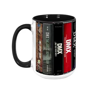 DMX Rapper Cassette Tape Mug, Retro Album Spines Coffee Cup, Ruff Ryders Hip Hop Gift, Party Up Music Decor