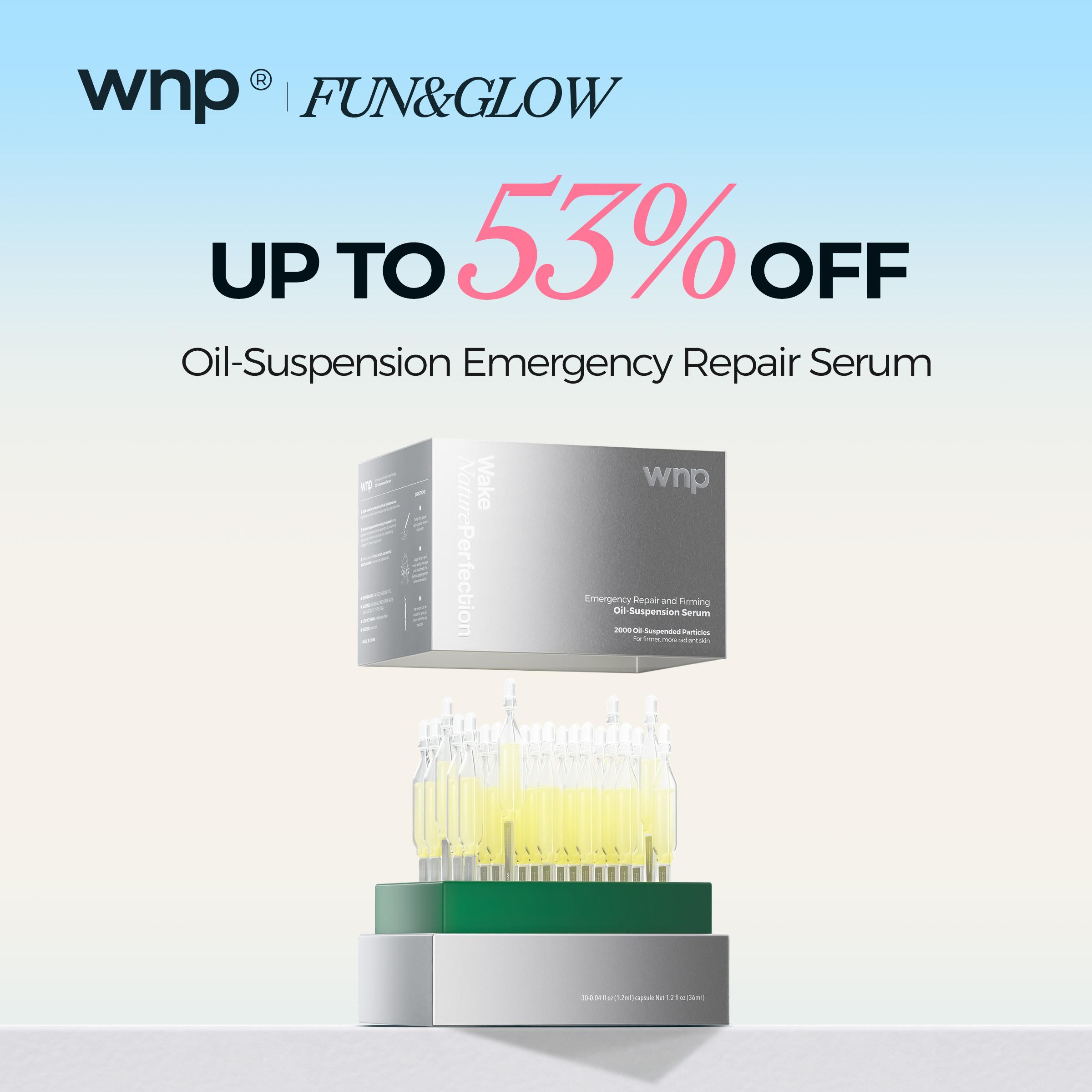 [WNP Official] Oil-Suspension Serum | 3 types of collagen + anti-aging peptides | Repairs and strengthens the skin barrier | Reduces dryness and redness | Locks in moisture | Firms skin and smooths fine lines | Perfect for dry or sensitive skin