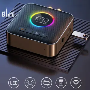 3 in 1 Bluetooth 6.0 Transmitter Receiver FM Modulator Transmitter With Mic 3.5MM AUX RCA Color Screen Stereo Wireless Adapter