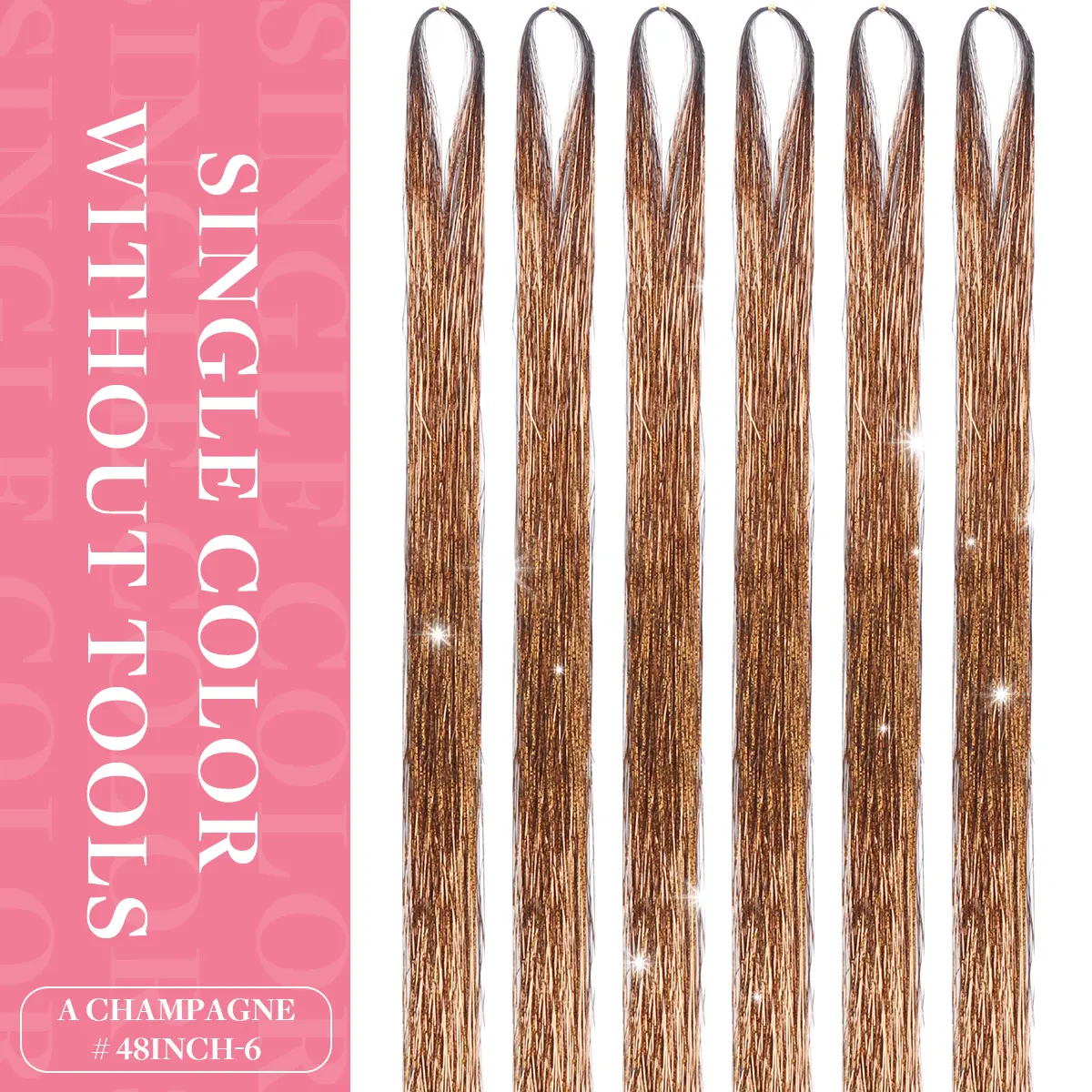 Only Tinsel Witout Tools- Golden Brown