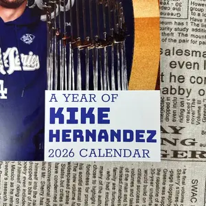 Kike Hernandez 2026 Calendar Perfect Fan Gift for New Year Wall Calendar High-Quality Print Durable Paper Great for Home Office or Dorm Includes All Major Holidays