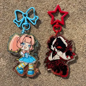 STAT + FOLLY Double-Sided Keychains