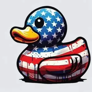 Patriotic Rubber Duck Decal car sticker Patriotic Rubber Duck Decal car sticker