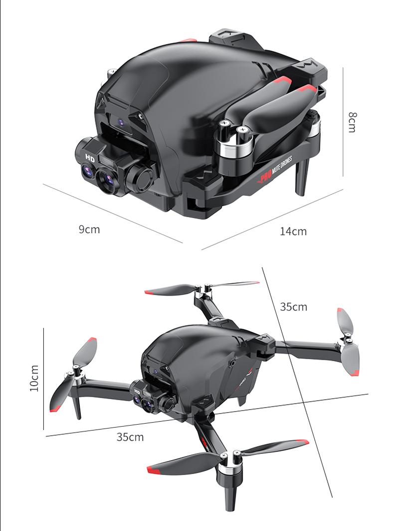 CS16 4K Camera Drone with 4K Camera Intelligent Obstacle Avoidance Powerful Motor Quadcopter for Aerial Photography Brushless Flight Power