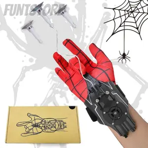 Spider Web Shooter Spider Web Launcher- 9.4ft Automatic Rope Launcher with USB Charging - Superhero Role-Play Toy for Children, Easter Toys, Halloween Toy, Christmas Gift