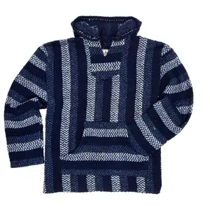 Classic Stripe Navy Baja Hoodie