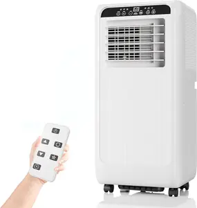 Gaomon 8000 BTU Portable Air Conditioner - Black Portable Aircon with Remote Control, Dehumidifier Function, Fan for Rooms Up to 350 Sq Ft