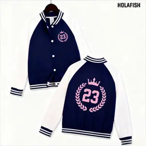 Holafish Kids Baseball Jackets Girls' Baseball Jacket Kids Pink medal Coat New Design Casual for Boys and Girls Regular Fit Comfortable All-Season Novelty Top Fun Quirky Spring Wear