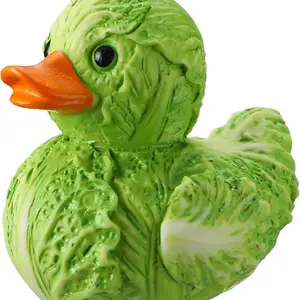 Vegetable Duck 3D Statue for Garden Decor, Whimsical Resin Sculpture for Home Office Desktop, Modern Home Decoration, Fun Car Dashboard Ornaments and Gifts, Cute Collectible Figurines, Decorative Sculptures
