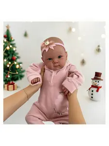 Reborn Baby Dolls 19 inch 48 cm Reborn Toddler Doll Vinyl Babies Lifelike Baby with Eyes Opened Realistic Newborn Baby Real Size Dolls for Children reborn baby