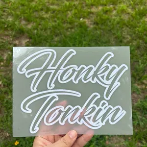 Honky Tonkin Vinyl Window Decals, Multiple colors and sizes available!