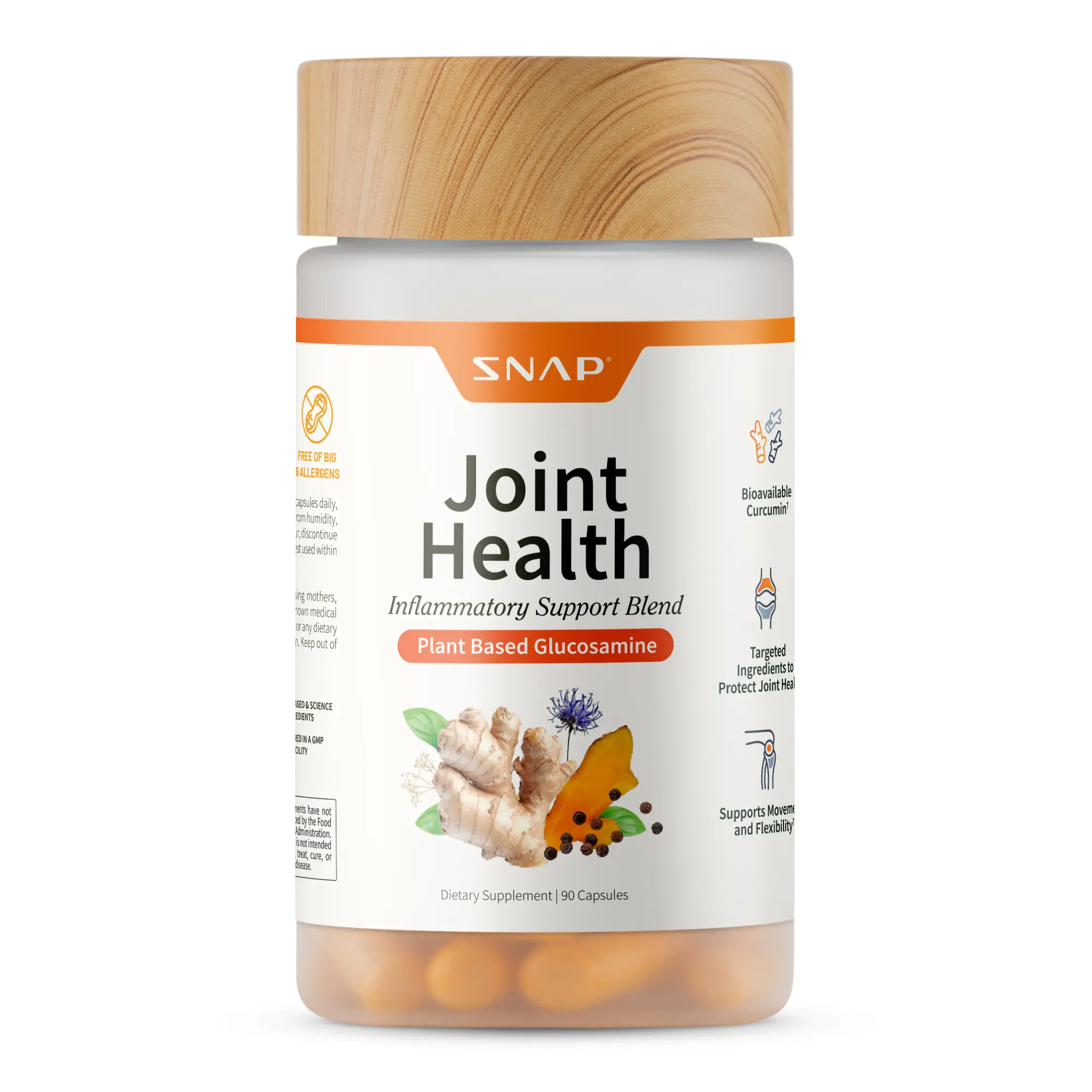 Snap Supplements - Joint Health - Natural Supplement Capsules - 30 Servings Healthcare Edible Snap Supplements - Joint Health - Natural Supplement Capsules - 30 Servings Healthcare Edible