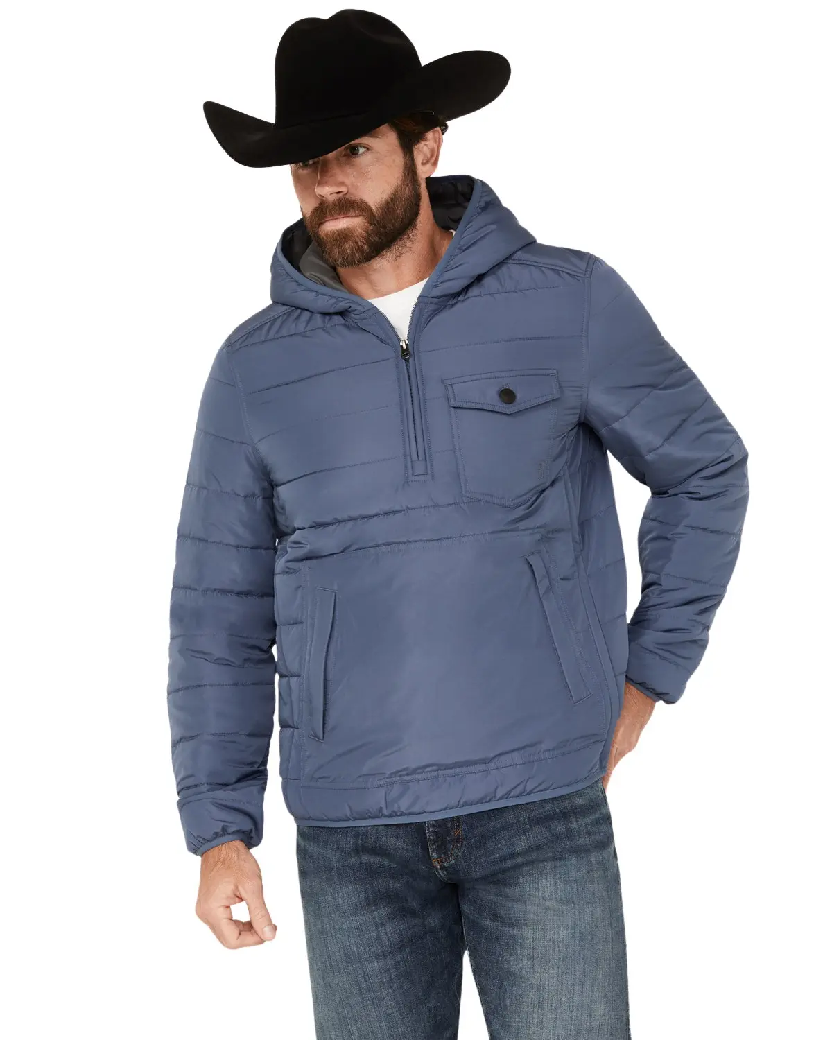 Brothers And Sons Men's Men'S Calhoun Anorak Insulated Hooded Jacket - Basfa23o29-Ind