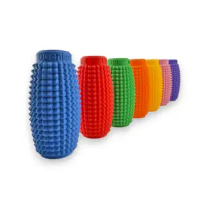 Little Ouchies Grippie Ergo Portable Stim Tool with Vibrant Colors and Firm Plastic Spikes for Anxiety & Stress Relief Clip to Keys for On-the-Go Comfort Pain Stimulation Impulse Management Unisex 3.25" x 1.5"
