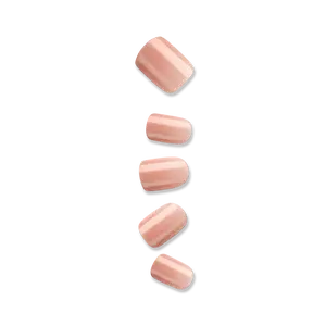 colorFX by Impress No Glue Fake Press On Nails - Starstruck | Solid, Beige, Short, Squoval, Manicure