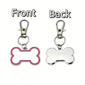Personalized Metal Dog Tag - Custom Engraved Bone-Shaped ID Tag with Name & Phone Number, Anti-Lost Collar Accessory for Dogs, Durable Zinc Alloy, No Battery Needed