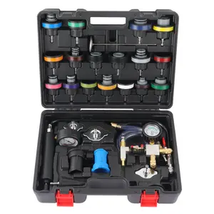 Radiator Pressure Tester 28-Piece Universal Fit Coolant Vacuum Refill Tool Kit Radiator Pump Pressure Tester Kit Leak Detection Leak Tester Tool
