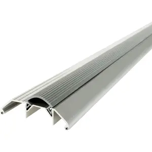 08003 3-3/4 in. x 1-1/8 in. x 32 in. Silver Aluminum and Vinyl Heavy-Duty High-Profile Threshold