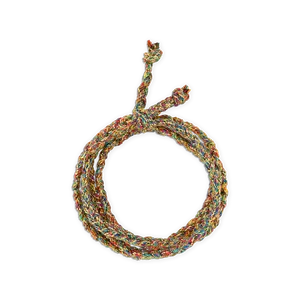 String Wrap Bracelet / Anklet - Rainbow
