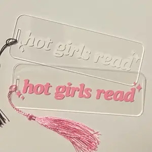 Hot Girls Read Custom Acrylic Bookmark | Custom Acrylic Bookmark | Booktok | Gifts for Book Lover | 2024 Reading Challenge