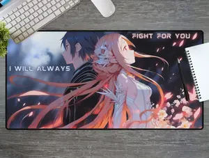 Sword Art Online (SAO) Table Mat | Anime theme inspired by Kirito & Asuna, Gaming desk mat, Mouse pad, Desktop accessories, Gift for Anime lovers