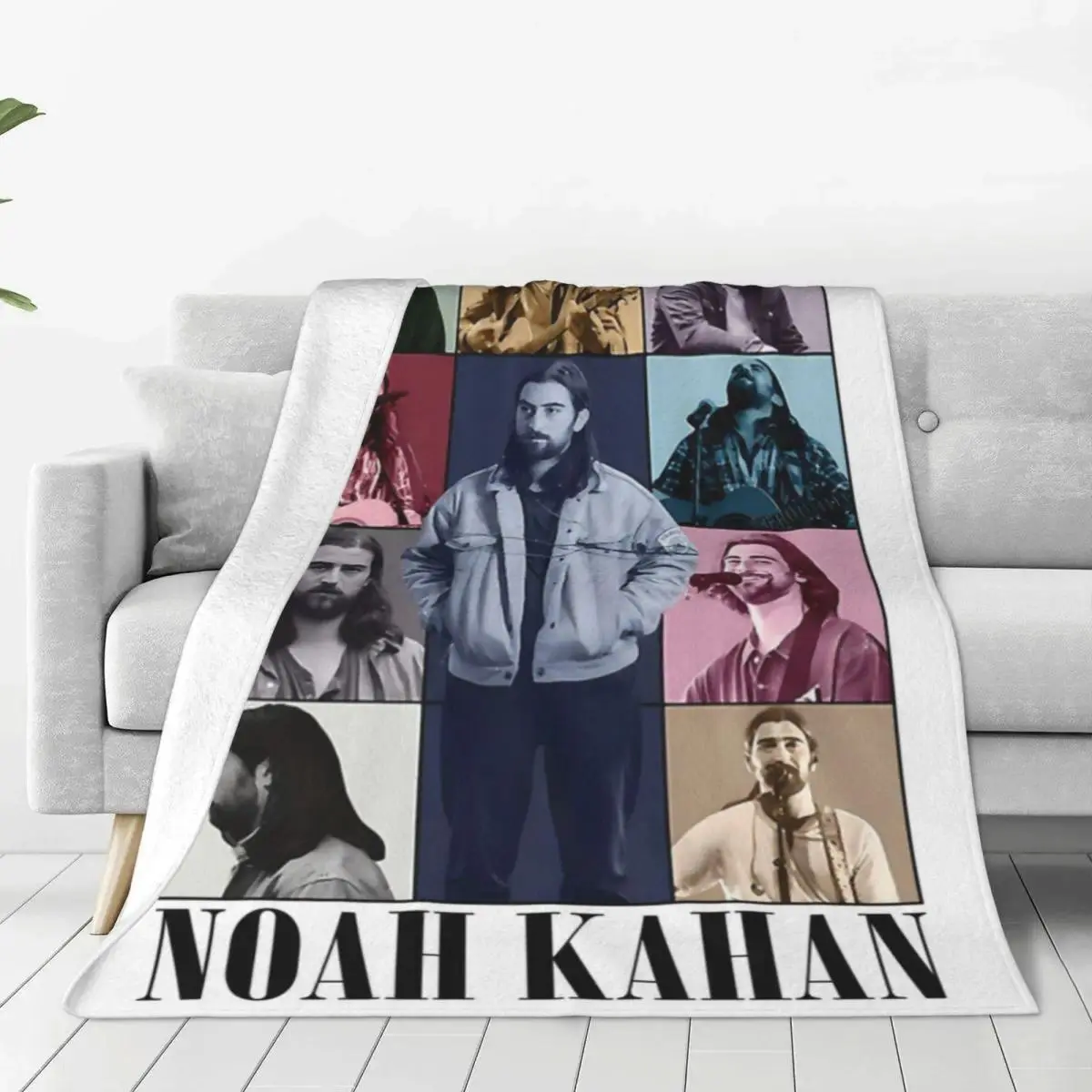 Singer Noah Kahan Flannel Blanket – Soft Warm Decorative Cozy Throw for Bedroom, Dorm Room, Sofa, Couch, Living Room and Travel, Perfect Gift for Fans