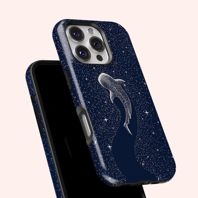 Ocean Animal Whale Shark Pattern Phone Case Applicable to iP15Promax ip14Pro mobile phone case 12 trendy brand 13 anti-fall cover 14Promax 15Pro cute Plus phonecase Accessories Acrylic casetify
