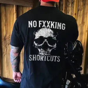 No Fxxking Shortcuts Printed Men's T-shirt