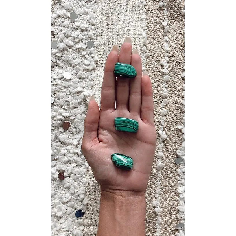 Malachite: Natural Green Banded Stone for Home Decor
