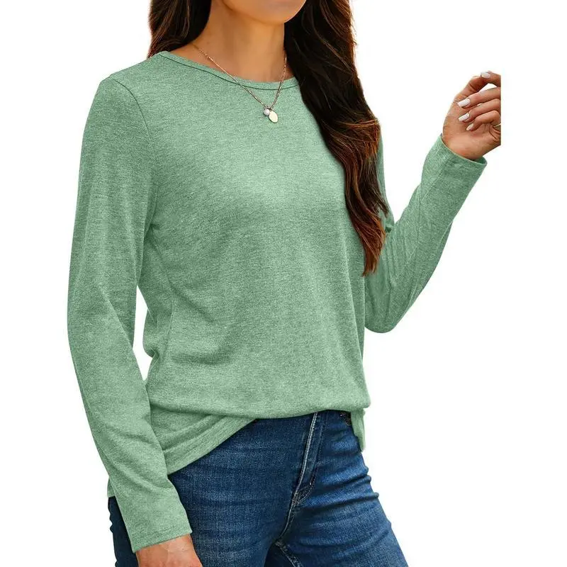 Womens 3 Packs Long Sleeve Crew Shirts Fall Tops Clothes Outfits 20255 Basic Tee Womens 3 Packs Long Sleeve Crew Shirts Fall Tops Clothes Outfits 20255 Basic Tee