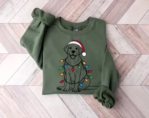 Festive Labrador Xmas Shirt | Santa Lab Dog Sweater | Labrador Lover Gift
