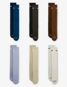 NIKE  Mens Everyday Plus Cushioned 6 Pack Crew Socks